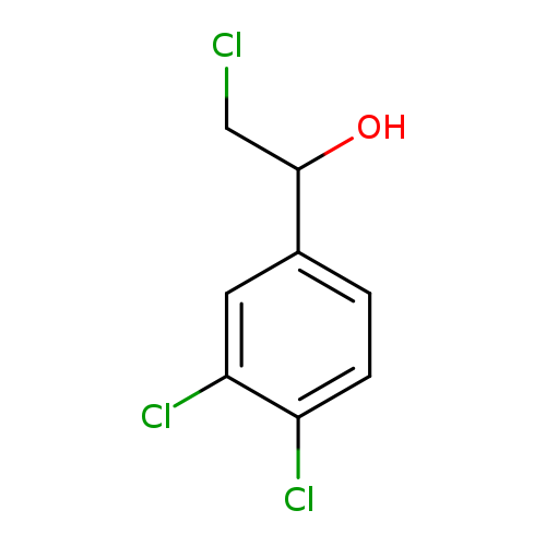 ClCC(c1ccc(c(c1)Cl)Cl)O