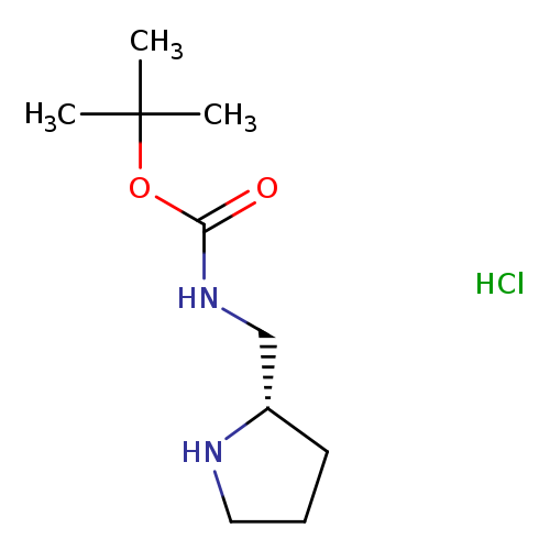 O=C(OC(C)(C)C)NC[C@@H]1CCCN1.Cl