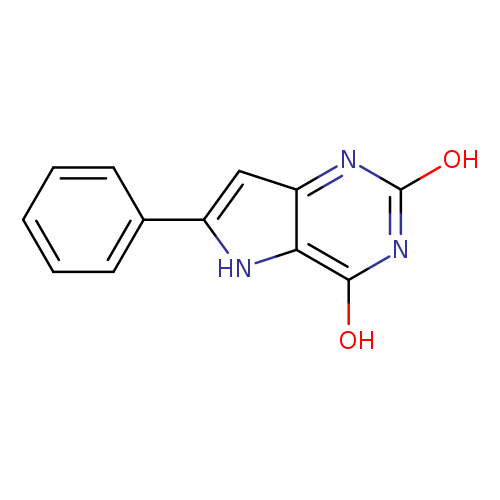 Oc1nc2cc([nH]c2c(n1)O)c1ccccc1