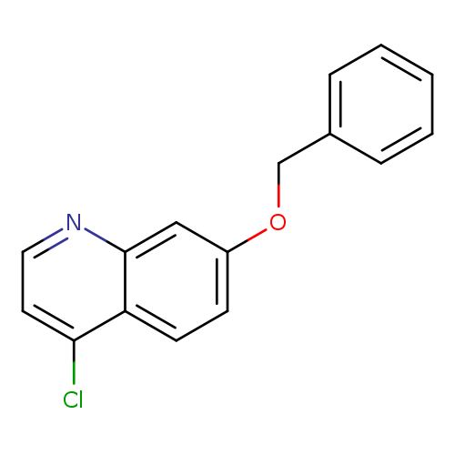 Clc1ccnc2c1ccc(c2)OCc1ccccc1