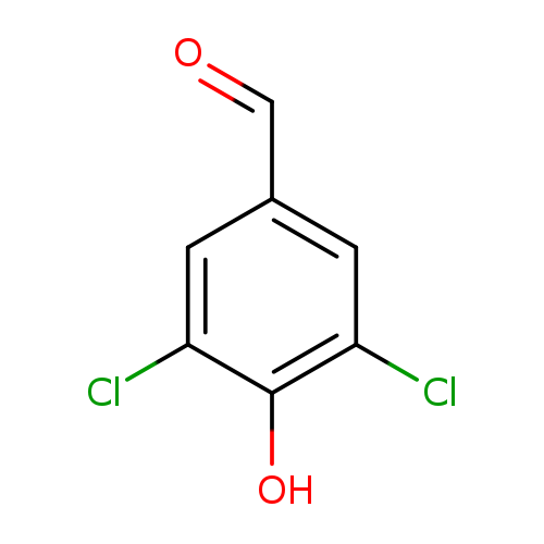 O=Cc1cc(Cl)c(c(c1)Cl)O