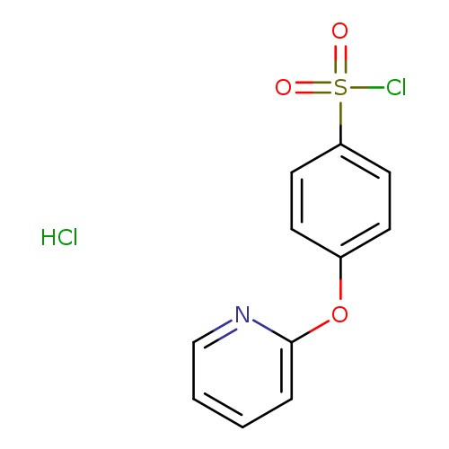 ClS(=O)(=O)c1ccc(cc1)Oc1ccccn1.Cl
