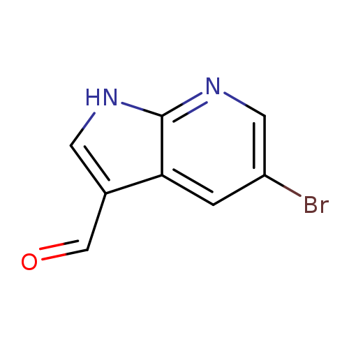 Brc1cc2c(C=O)c[nH]c2nc1