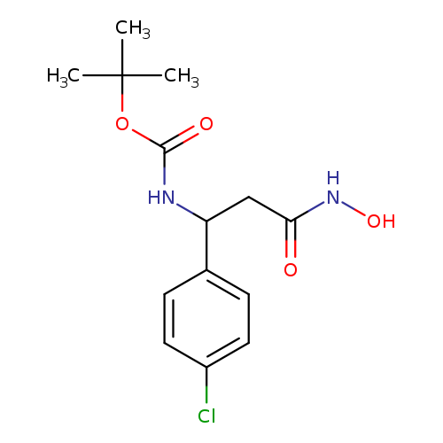 ONC(=O)CC(c1ccc(cc1)Cl)NC(=O)OC(C)(C)C