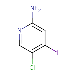 Nc1ncc(c(c1)I)Cl