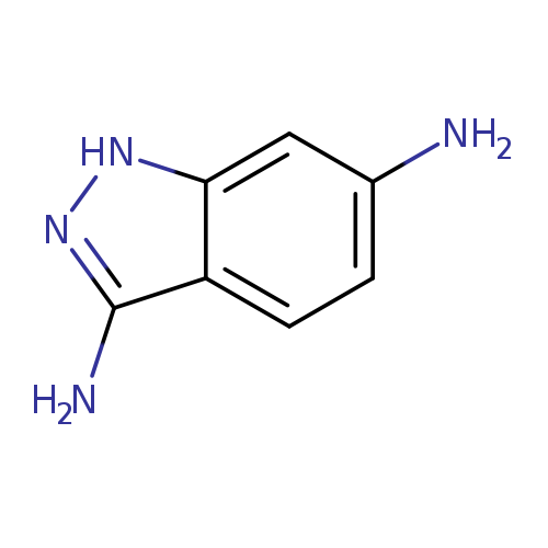 Nc1ccc2c(c1)[nH]nc2N