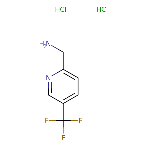 NCc1ccc(cn1)C(F)(F)F.Cl.Cl