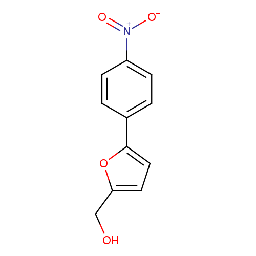 OCc1ccc(o1)c1ccc(cc1)[N+](=O)[O-]
