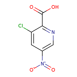 [O-][N+](=O)c1cnc(c(c1)Cl)C(=O)O