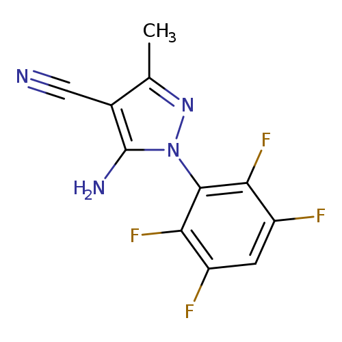N#Cc1c(C)nn(c1N)c1c(F)c(F)cc(c1F)F
