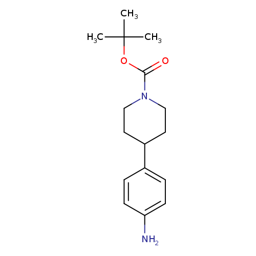 O=C(N1CCC(CC1)c1ccc(cc1)N)OC(C)(C)C