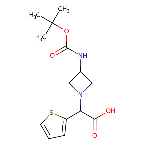 O=C(OC(C)(C)C)NC1CN(C1)C(c1cccs1)C(=O)O