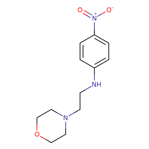 [O-][N+](=O)c1ccc(cc1)NCCN1CCOCC1