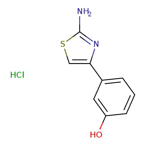 Oc1cccc(c1)c1csc(n1)N.Cl