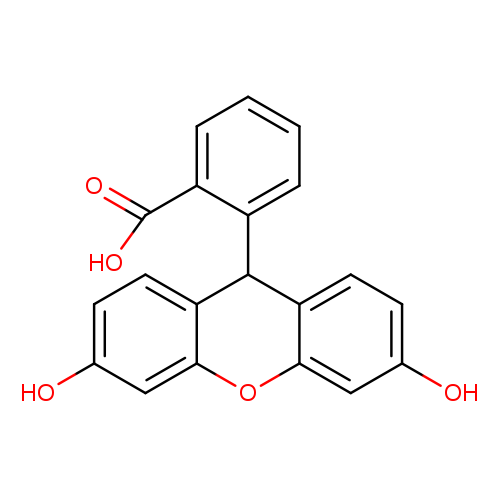 Oc1ccc2c(c1)Oc1c(C2c2ccccc2C(=O)O)ccc(c1)O