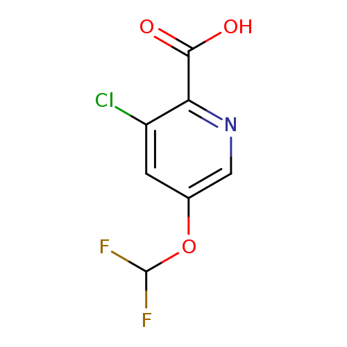 FC(Oc1cnc(c(c1)Cl)C(=O)O)F