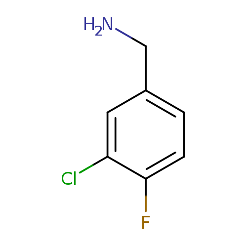 NCc1ccc(c(c1)Cl)F