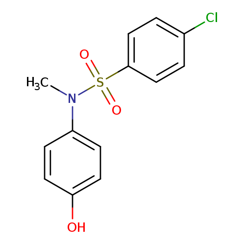 Oc1ccc(cc1)N(S(=O)(=O)c1ccc(cc1)Cl)C