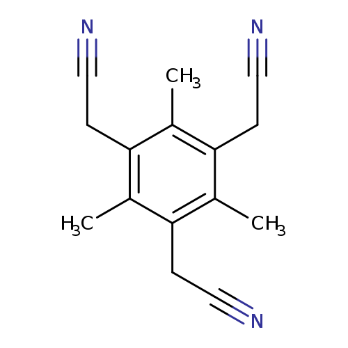 N#CCc1c(C)c(CC#N)c(c(c1C)CC#N)C