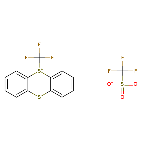 O=S(=O)([O-])C(F)(F)F.FC(F)(F)[S+]1C=2C=CC=CC2SC=3C=CC=CC31
