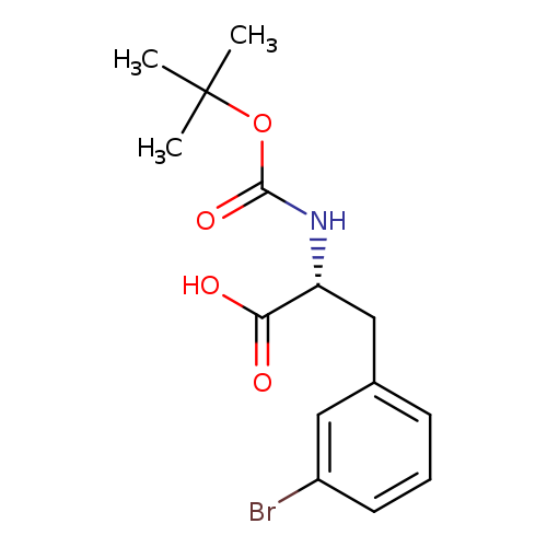 O=C(OC(C)(C)C)N[C@@H](C(=O)O)Cc1cccc(c1)Br