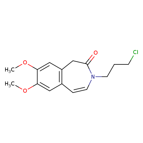 ClCCCN1C=Cc2c(CC1=O)cc(c(c2)OC)OC