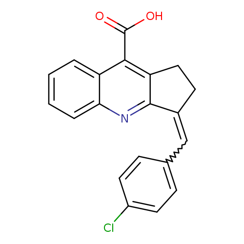 Clc1ccc(cc1)C=C1CCc2c1nc1ccccc1c2C(=O)O