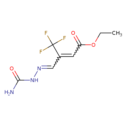 CCOC(=O)C=C(C(F)(F)F)C=NNC(=O)N