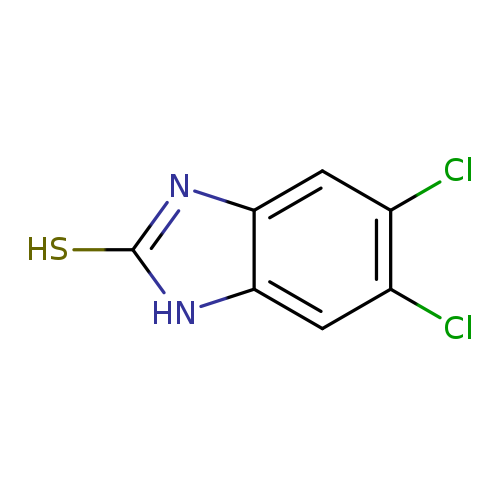 Sc1[nH]c2c(n1)cc(c(c2)Cl)Cl