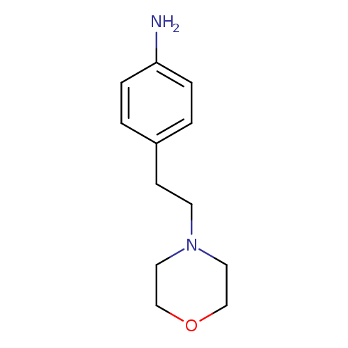 Nc1ccc(cc1)CCN1CCOCC1