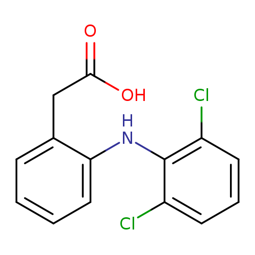 OC(=O)Cc1ccccc1Nc1c(Cl)cccc1Cl