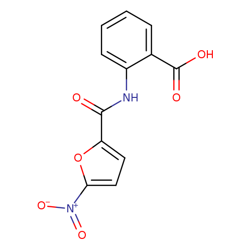 O=C(c1ccc(o1)[N+](=O)[O-])Nc1ccccc1C(=O)O
