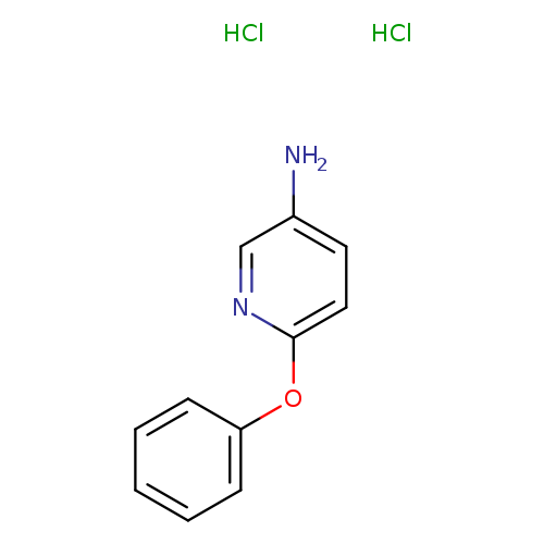Nc1ccc(nc1)Oc1ccccc1.Cl.Cl