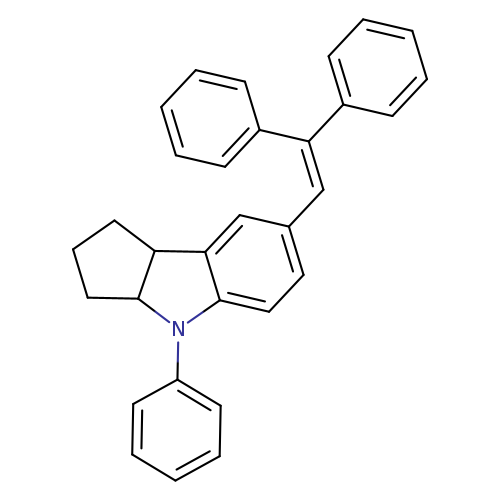 c1ccc(cc1)N1c2ccc(cc2C2C1CCC2)C=C(c1ccccc1)c1ccccc1