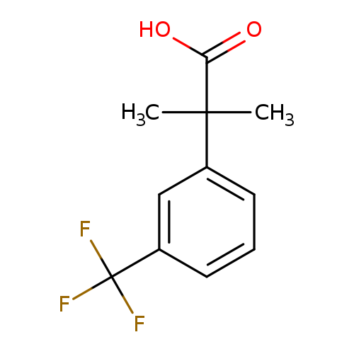 OC(=O)C(c1cccc(c1)C(F)(F)F)(C)C