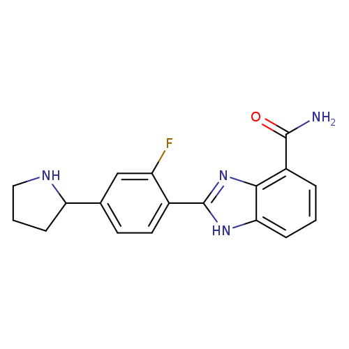 Fc1cc(ccc1c1nc2c([nH]1)cccc2C(=O)N)C1CCCN1