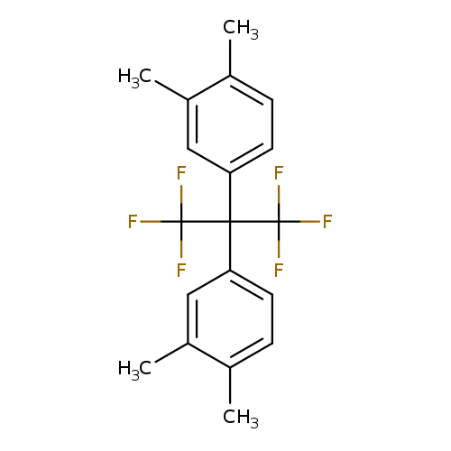 Cc1ccc(cc1C)C(C(F)(F)F)(C(F)(F)F)c1ccc(c(c1)C)C