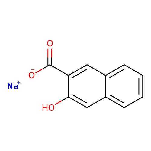 [O-]C(=O)c1cc2ccccc2cc1O.[Na+]