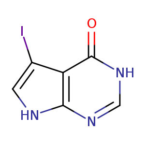Ic1c[nH]c2c1c(=O)[nH]cn2