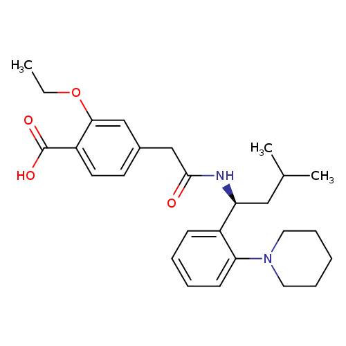 CCOc1cc(ccc1C(=O)O)CC(=O)N[C@H](c1ccccc1N1CCCCC1)CC(C)C