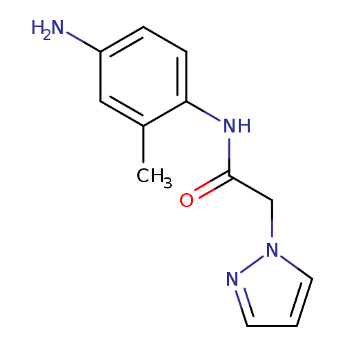 O=C(Nc1ccc(cc1C)N)Cn1cccn1