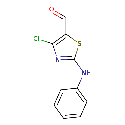 O=Cc1sc(nc1Cl)Nc1ccccc1