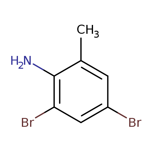 Brc1cc(C)c(c(c1)Br)N