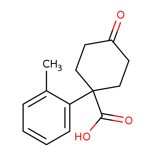 O=C1CCC(CC1)(C(=O)O)c1ccccc1C