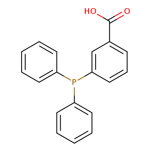 OC(=O)c1cccc(c1)P(c1ccccc1)c1ccccc1