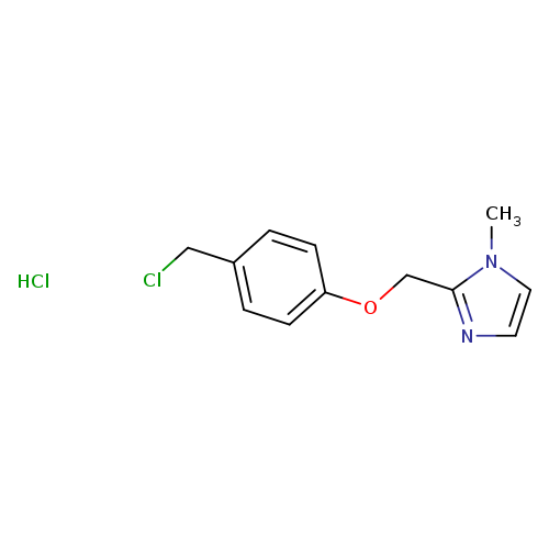 ClCc1ccc(cc1)OCc1nccn1C.Cl