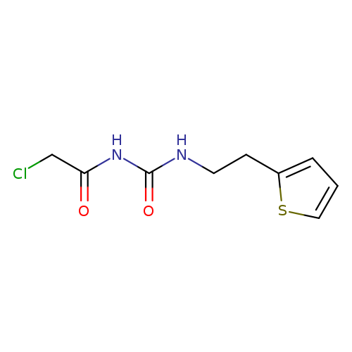 ClCC(=O)NC(=O)NCCc1cccs1