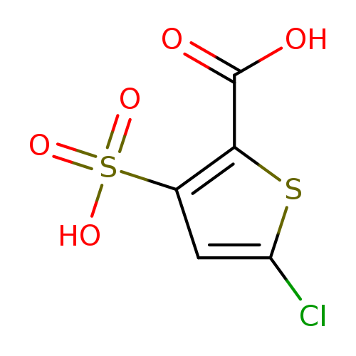 Clc1sc(c(c1)S(=O)(=O)O)C(=O)O