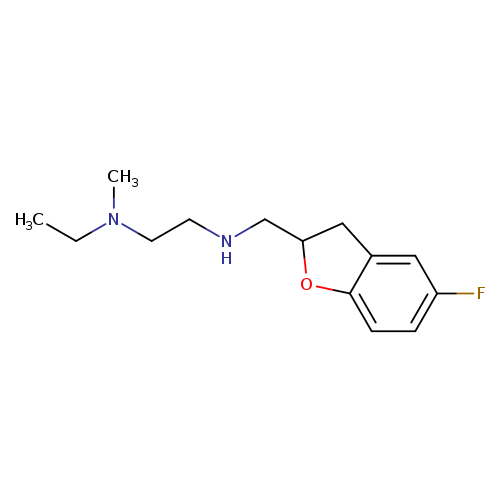 CCN(CCNCC1Cc2c(O1)ccc(c2)F)C