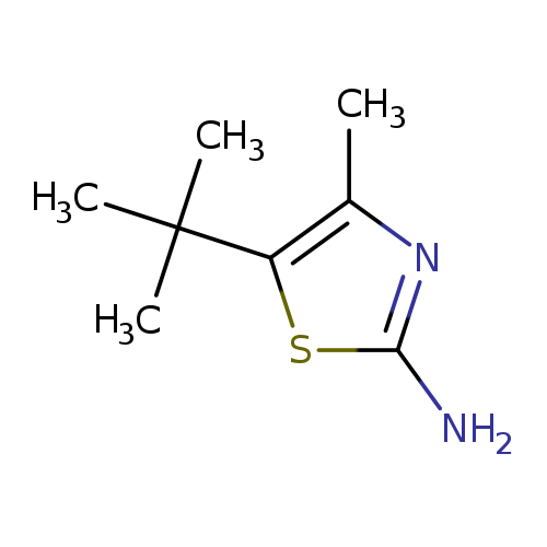 Nc1nc(c(s1)C(C)(C)C)C